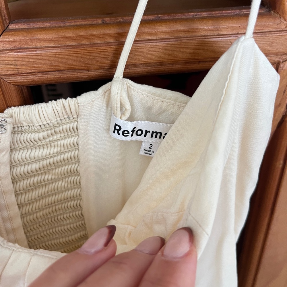 Reformation Cream Jumpsuit - Picture 2 of 6